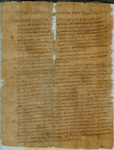 Sur un papyrus du 4ème siècle : un évêque, de la violence domestique, une église