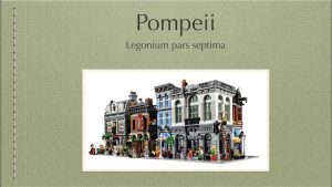 Legonium : la rencontre du latin vivant et du Lego