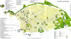 Plan du site de Pompéi en français, et en grand format