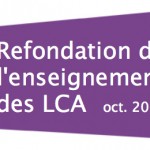 LCA - Refondation pédagogique - octobre 2013