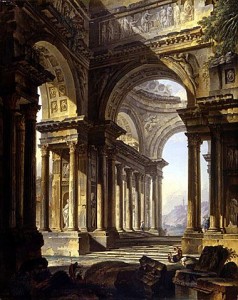 Un temple en ruines - Pierre Antoine Demachy