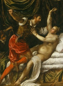 Histoire Des Arts : Tarquin et Lucrèce (version de Cambridge), Le Titien (1568-1571)