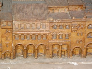 Maquette d'une insula d'Ostie