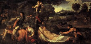 La Vénus du Pardo (Jupiter et Antiope), Le Titien (entre 1535-1540, retravaillée en 1560)