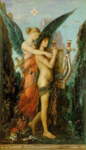Hésiode et la Muse, Gustave Moreau (1891)
