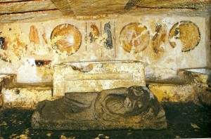Nécropole de Monterozzi (Tarquinia) : tombe Giglioli