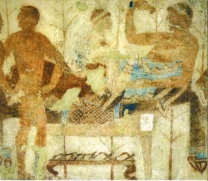 Nécropole de Monterozzi (Tarquinia) : tombe du navire