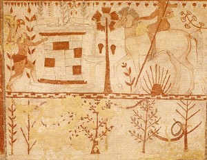 Nécropole de Monterozzi (Tarquinia) : tombe des taureaux