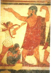 Nécropole de Monterozzi (Tarquinia) : tombe des augures