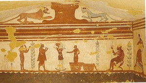 Nécropole de Monterozzi (Tarquinia) : tombe des jongleurs