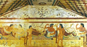 Nécropole de Monterozzi (Tarquinia) : tombe des léopards