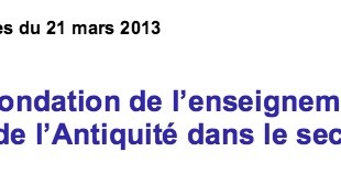 Texte d'orientation : LCA et refondation de l'école