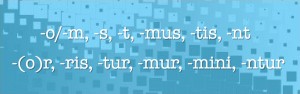 Connaître les terminaisons de l'infectum