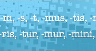 Connaître les terminaisons de l'infectum