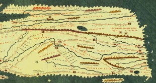 Carte romaine de toutes les routes menant à Rome