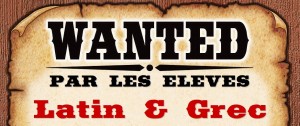 Concours pour la Semaine des Langues Anciennes du 17 au 23 mars 2014