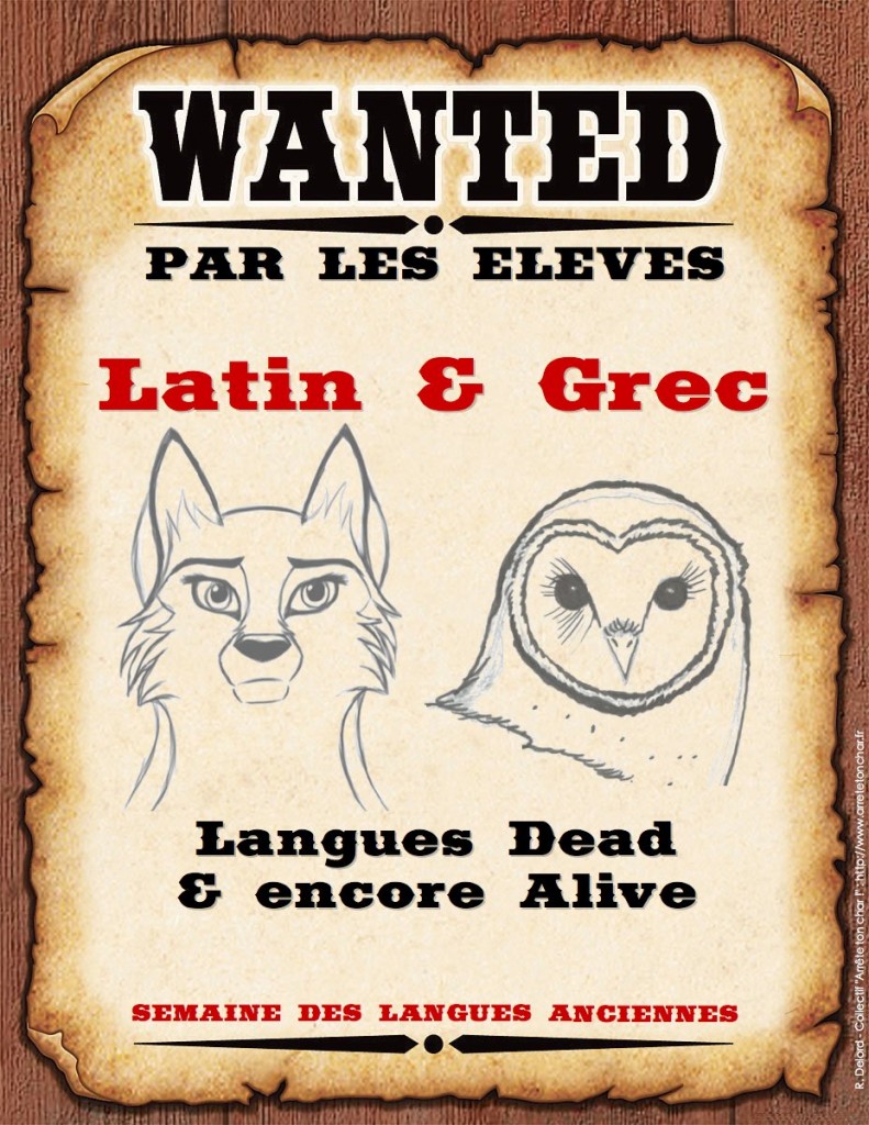 wanted latin grec - semaine LCA - SMALL