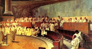 Cicéron dénonce Catilina, fresque de Cesare Maccari