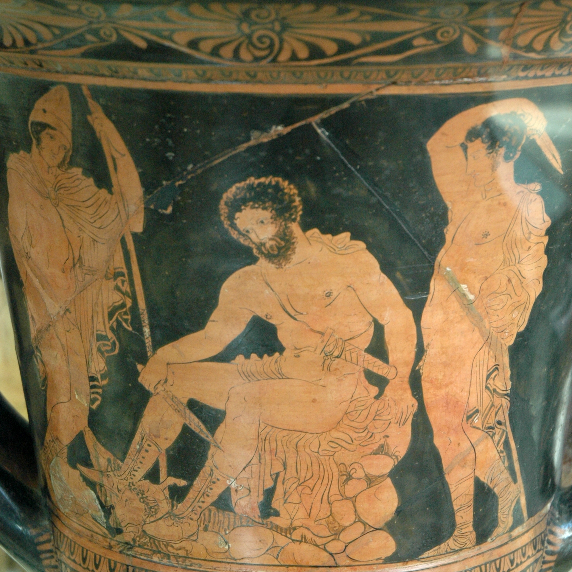 Древний рим одиссея. Одиссей царь Итаки. "Одиссей и Тиресий" (античная краснофигурная керамика). Тиресий Одиссея.