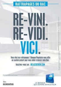 (2014) Banque Populaire : Re-vini, re-vidi, vici
