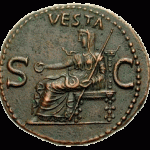 Les divinités représentées sur les pièces de monnaies romaines.