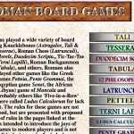 Un site internet (en anglais) sur les Jeux de société des Romains