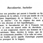Baccalauréat > Bacca Laurea (couronne de laurier) ?