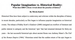 Academia.edu / Imagerie populaire contre réalité historique : ce que la série Rome révèle sur la pratique de l'histoire