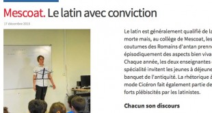 Le Telegrammme / Mescoat, le latin avec conviction