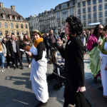 La Voix du Nord / Happening contre la réforme du collège