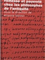 Richesse et pauvreté chez les philosophes de l’Antiquité
