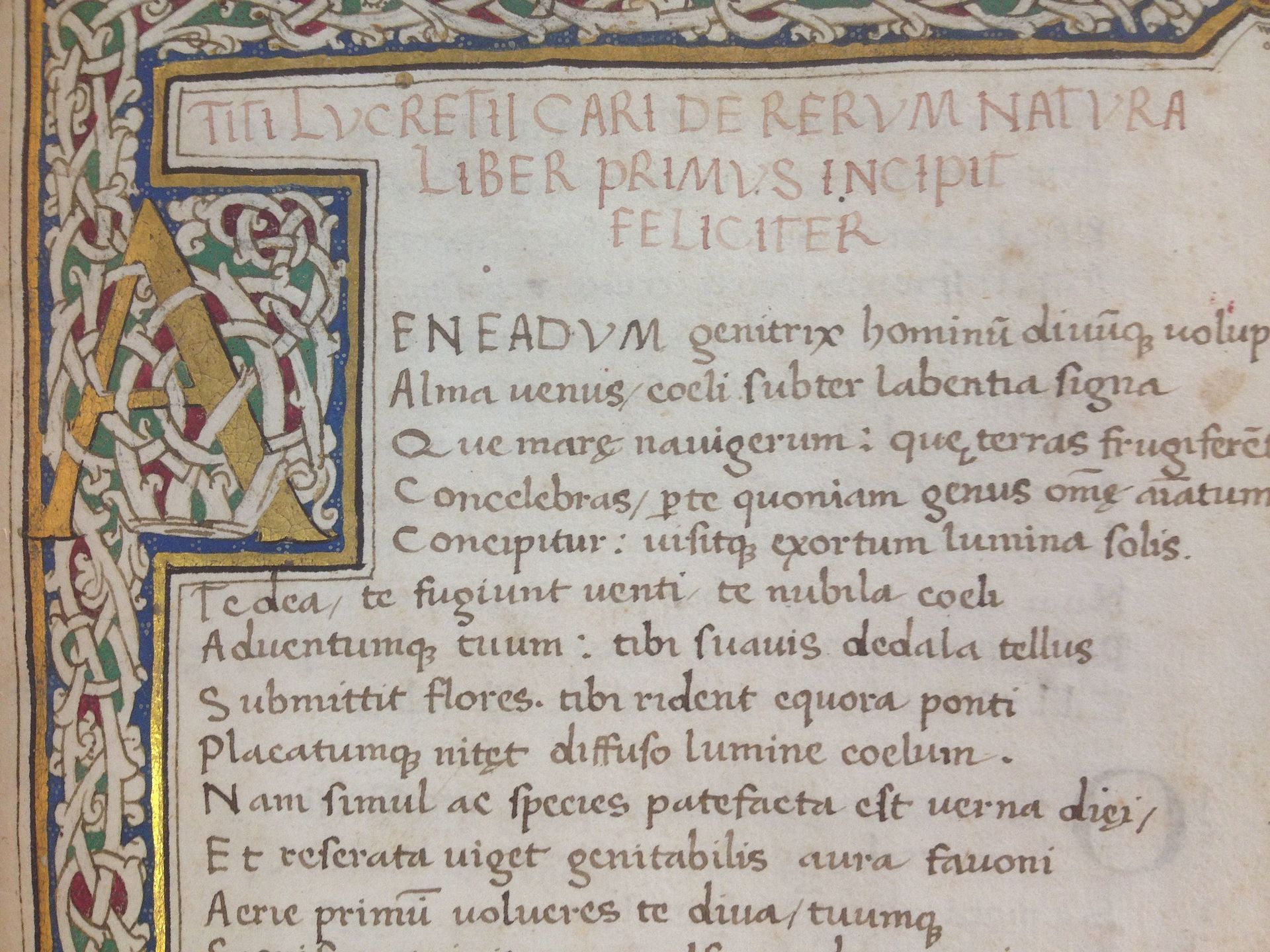 De Vénus à la Peste, quelle est la "nature des choses" ?
