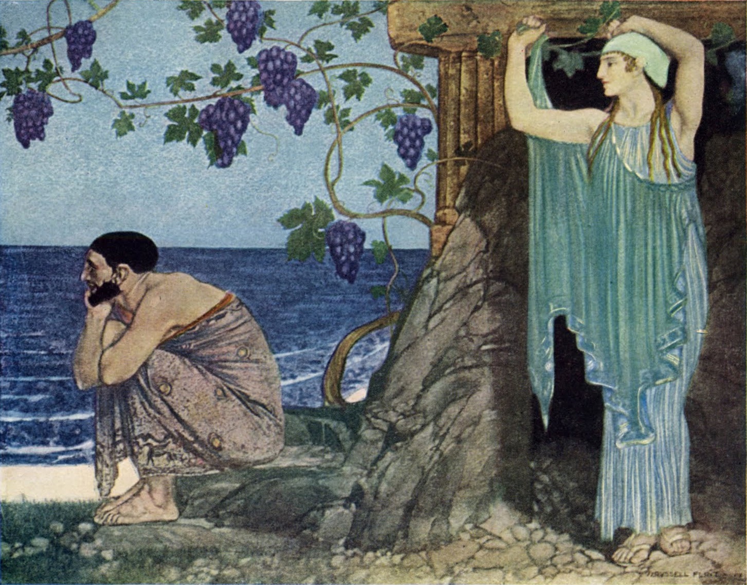 La Ninfa Che Promette A Ulisse L'eterna Giovinezza Parcours de lecture – L’Odyssée d’Homère : 1°) Calypso – Arrête ton char