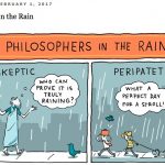 Grant Snider / Réactions philosophiques face à la pluie