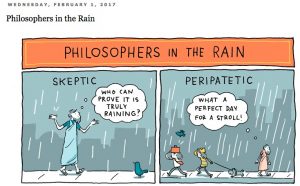 Grant Snider / Réactions philosophiques face à la pluie