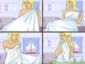 Tutoriel Wikihow : comment enfiler une toge ?
