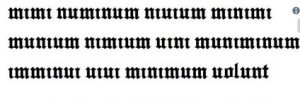 mimi numinum niuium minimi munium nimium uini muniminu imminui uiui minimum volunt