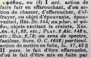 Les phobies : La peur de l'étymologie ?