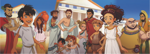 Arrête Ton Char, partenaire du jeu "Mythology Quest : La Chouette et le Péplos"
