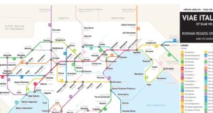 Mis à jour de la carte des routes antiques façon "plan de métro"