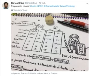 De jolies infographies de Carlos Chiva pour apprendre le latin