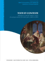 Texte et contexte - Méthodes et outils de l'édition critique de quelques manuscrits arabes, grecs, italiens et latins