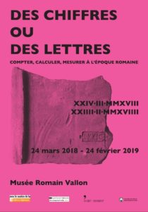 Des chiffres ou des lettres @ Musée romain de Vallon (Suisse)