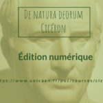 Les Presses universitaires de Caen proposent une édition numérique de "De Natura Deorum" de Cicéron