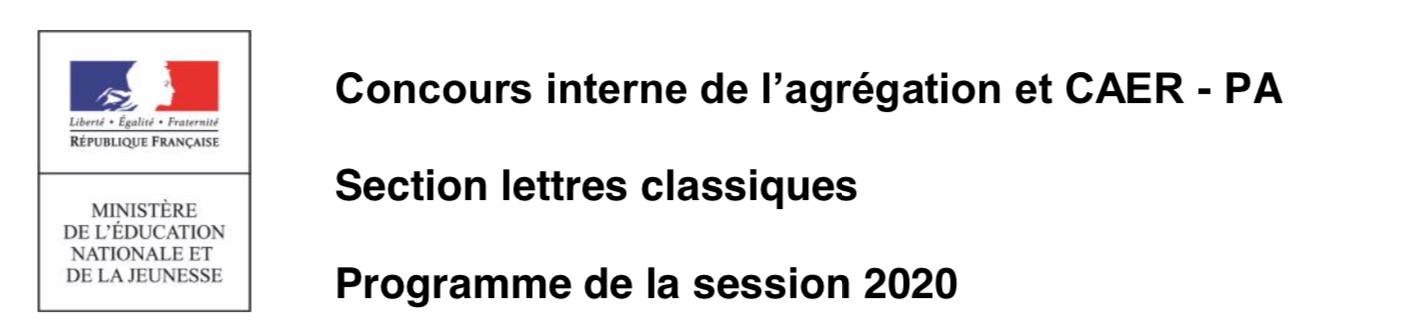 programme agrégation interne lettres modernes 2022