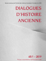 Dialogues d'histoire ancienne 45/1 - La violence au sein des sociétés antiques (1/3)