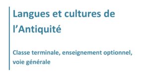 Projet de programme pour la classe terminale , enseignement optionnel