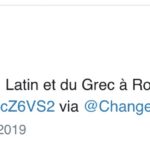 Une fois de plus, Nagui soutient le latin et le grec, et appelle à signer une pétition pour le maintien de ces options à Rognoni. https://twitter.com/Nagui/status/1137772701437890567
