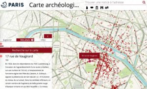 Carte (interactive) archéologique de Paris