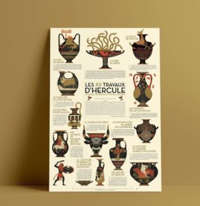 Poster : Les douze travaux d'Hercule  par Djohr